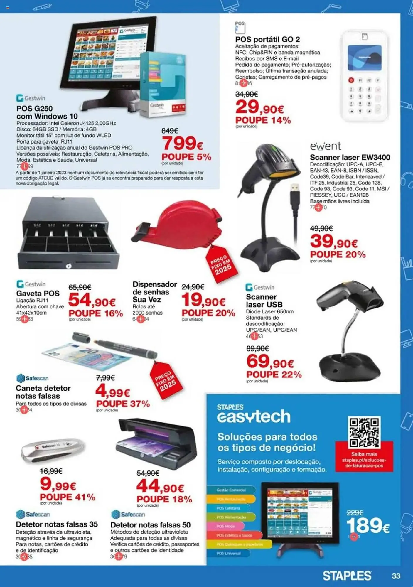 Folheto Folheto Staples de 2 de janeiro até 20 de fevereiro 2025 - Pagina 33