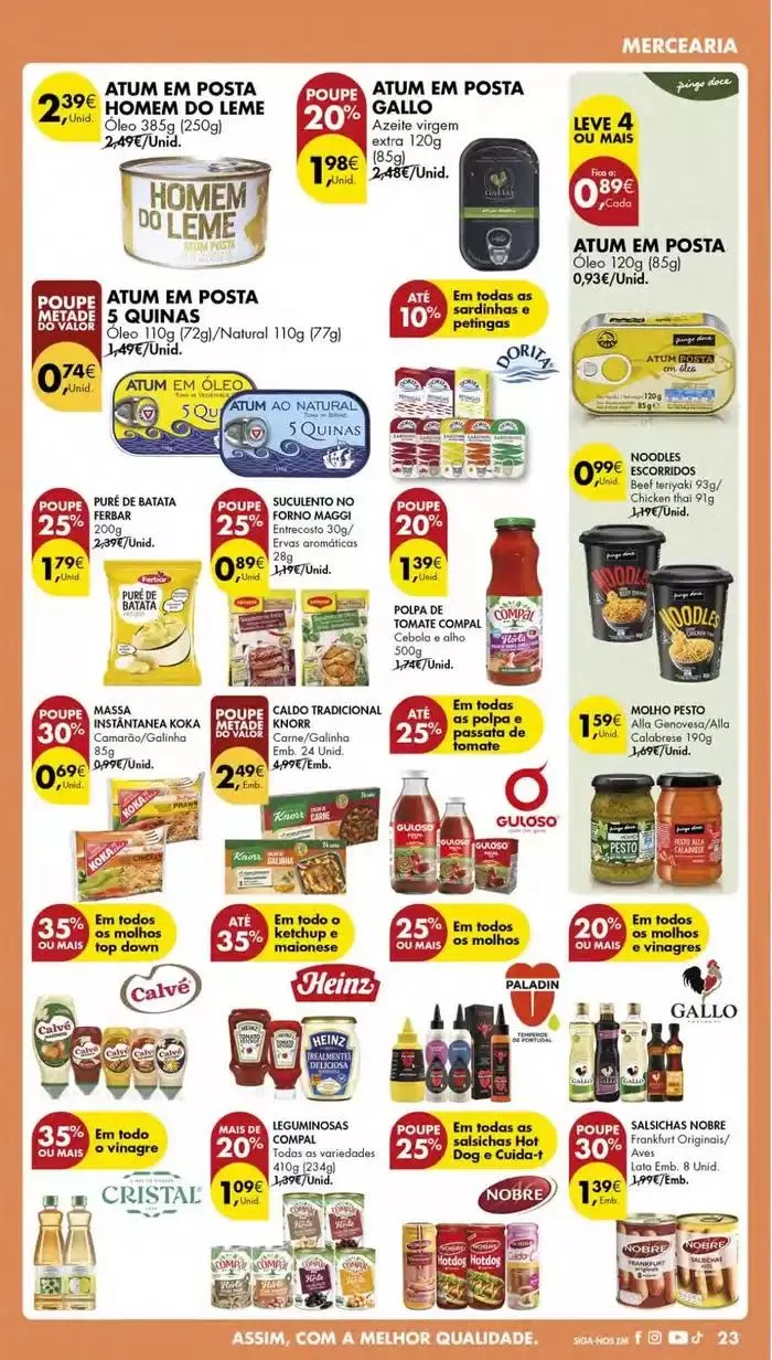 Folheto Ofertas especiais atrativas para todos de 7 de janeiro até 13 de janeiro 2025 - Pagina 19