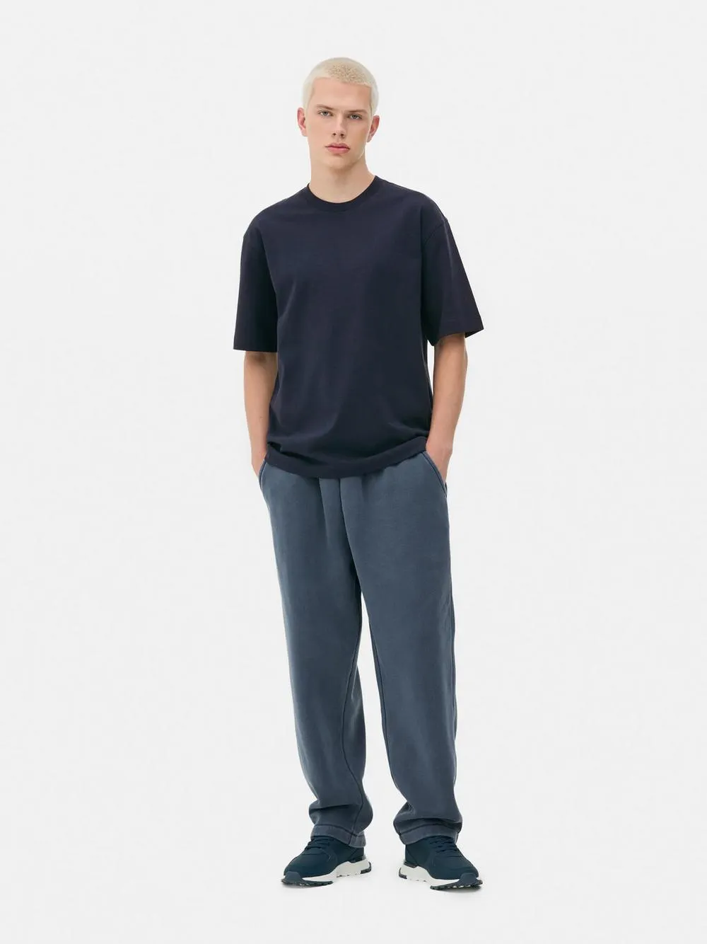 Short Sleeve Block Color T-Shirt
