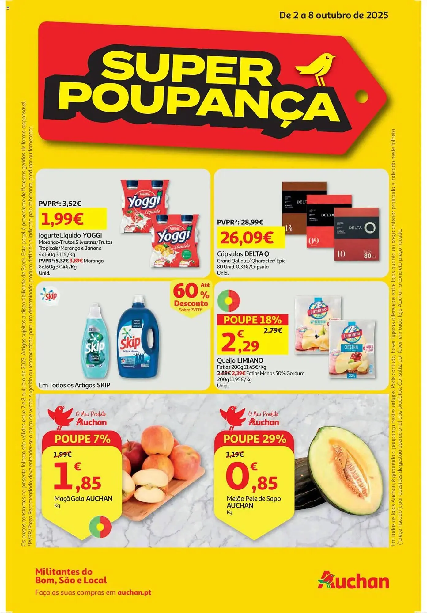 Folheto Folheto Auchan de 2 de outubro até 9 de outubro 2025 - Pagina 1