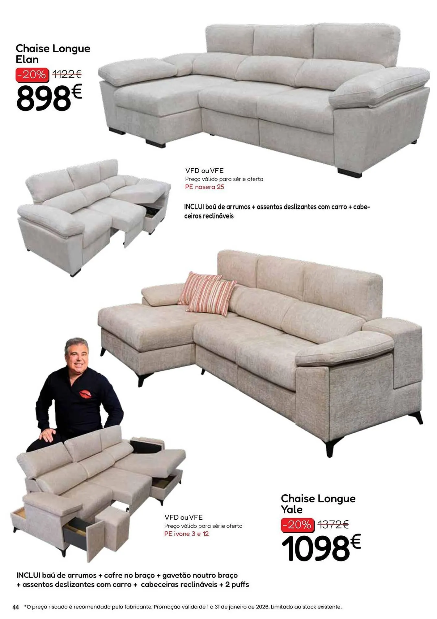 Folheto Folheto Hiper Centro do Móvel de 6 de janeiro até 31 de janeiro 2026 - Pagina 44