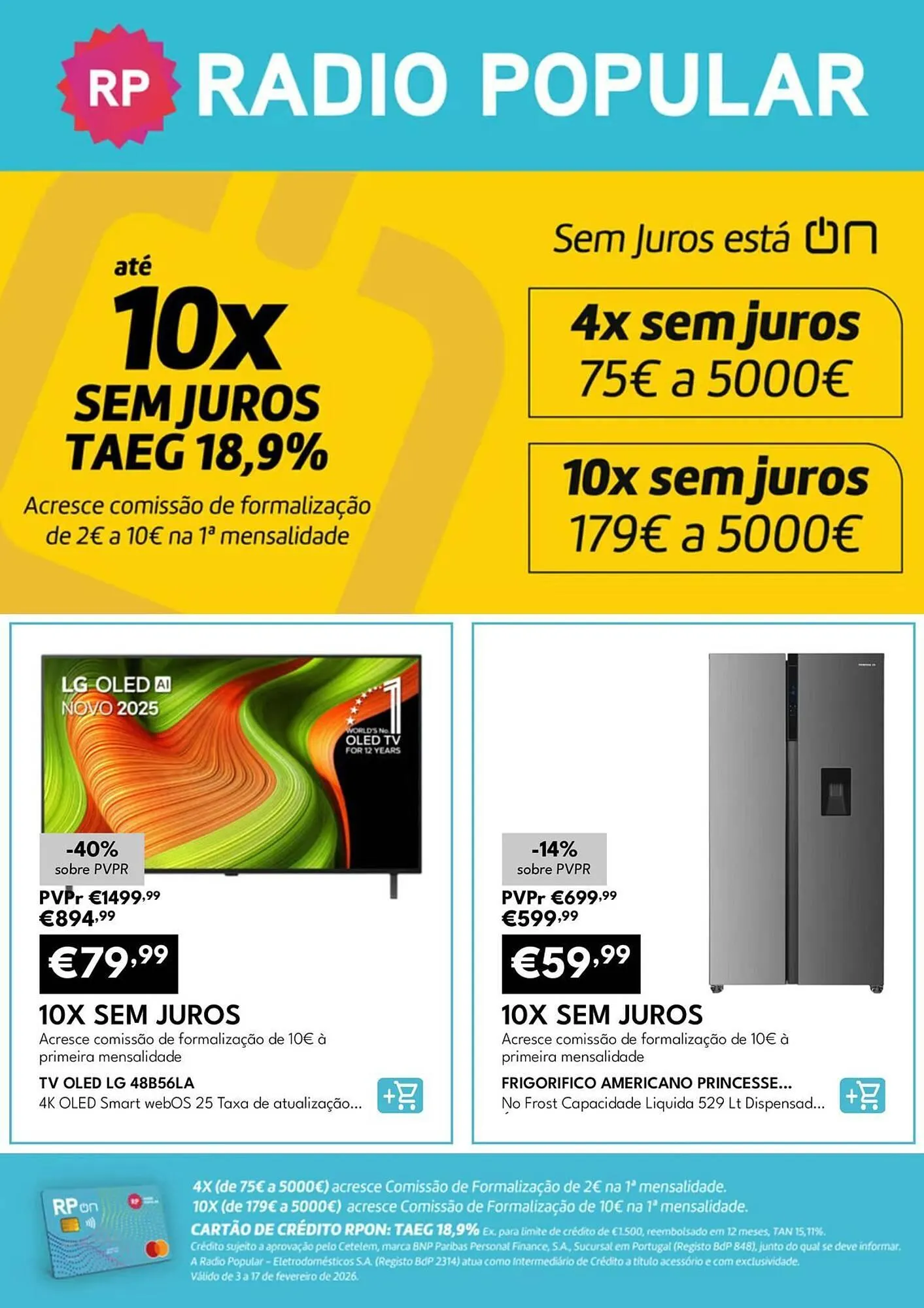 Folheto Radio Popular - 1