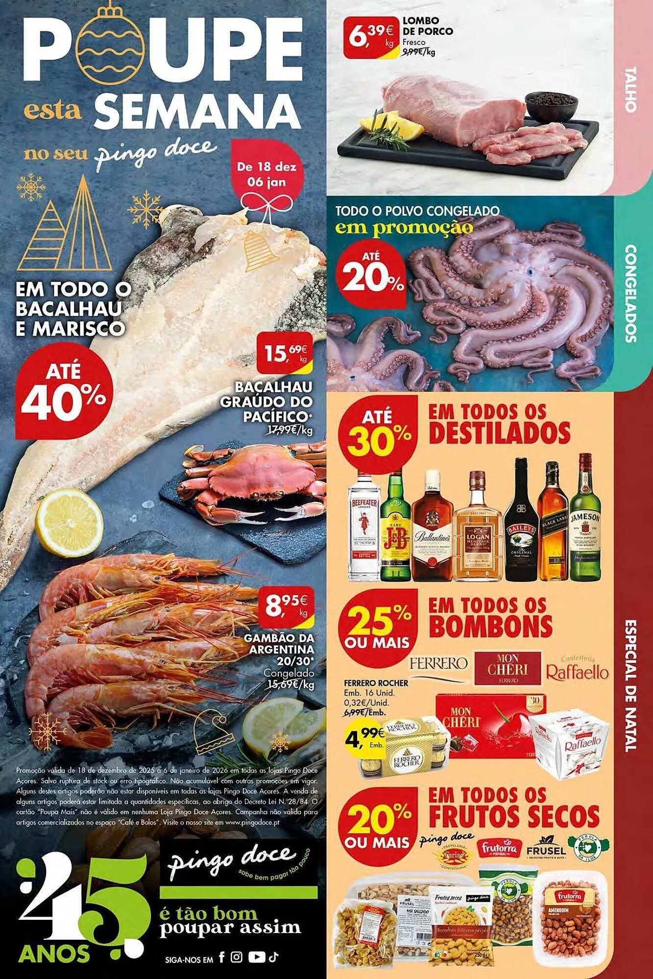 Folheto Folheto Pingo Doce de 18 de dezembro até 6 de janeiro 2026 - Pagina 1