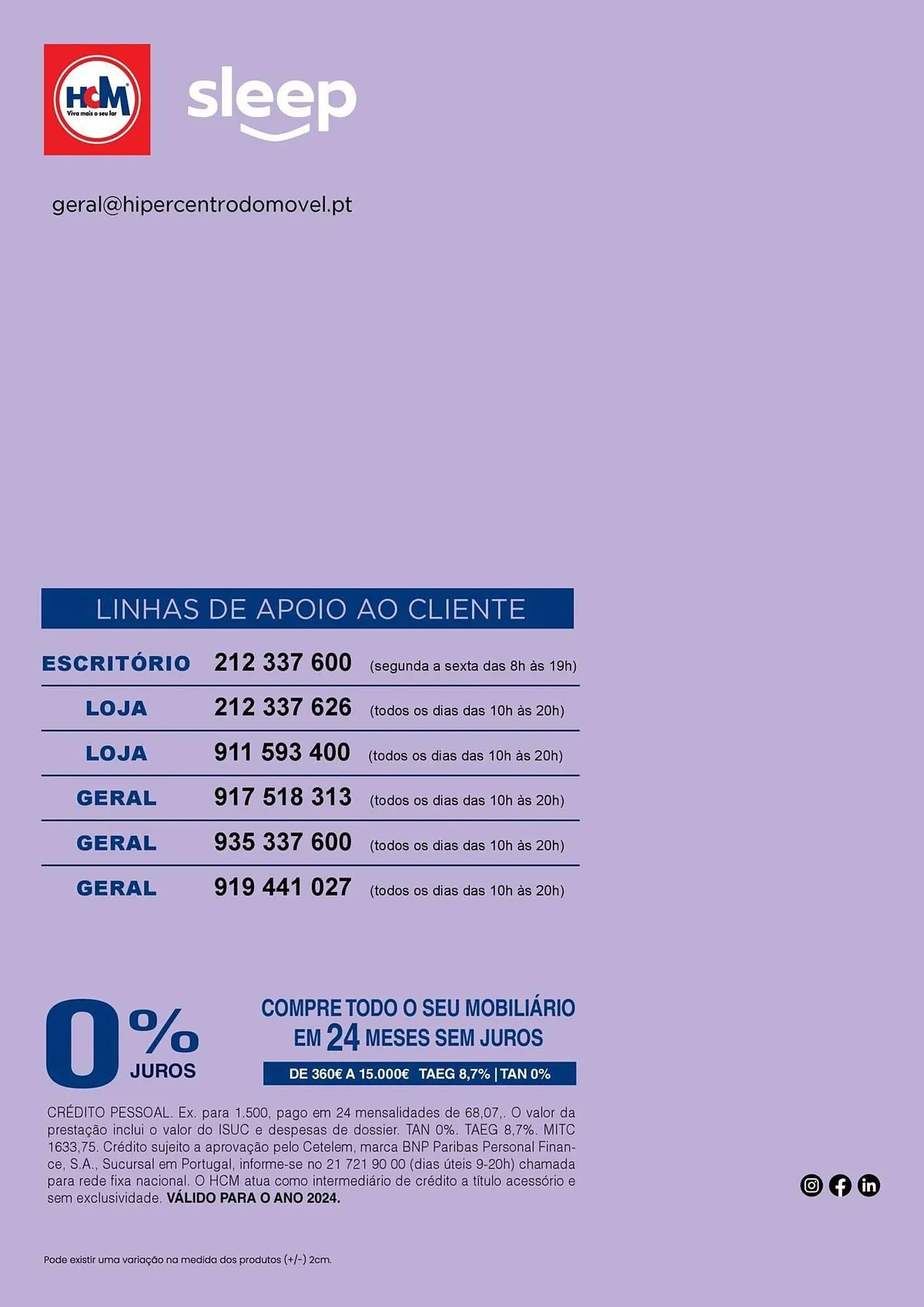Folheto Folheto Hiper Centro do Móvel de 5 de janeiro até 31 de dezembro 2024 - Pagina 36