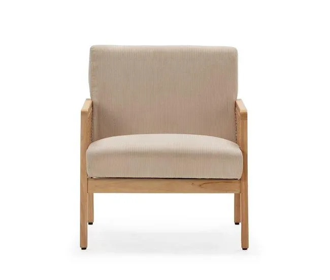 Cadeirão decorativo DEBRA cor bege