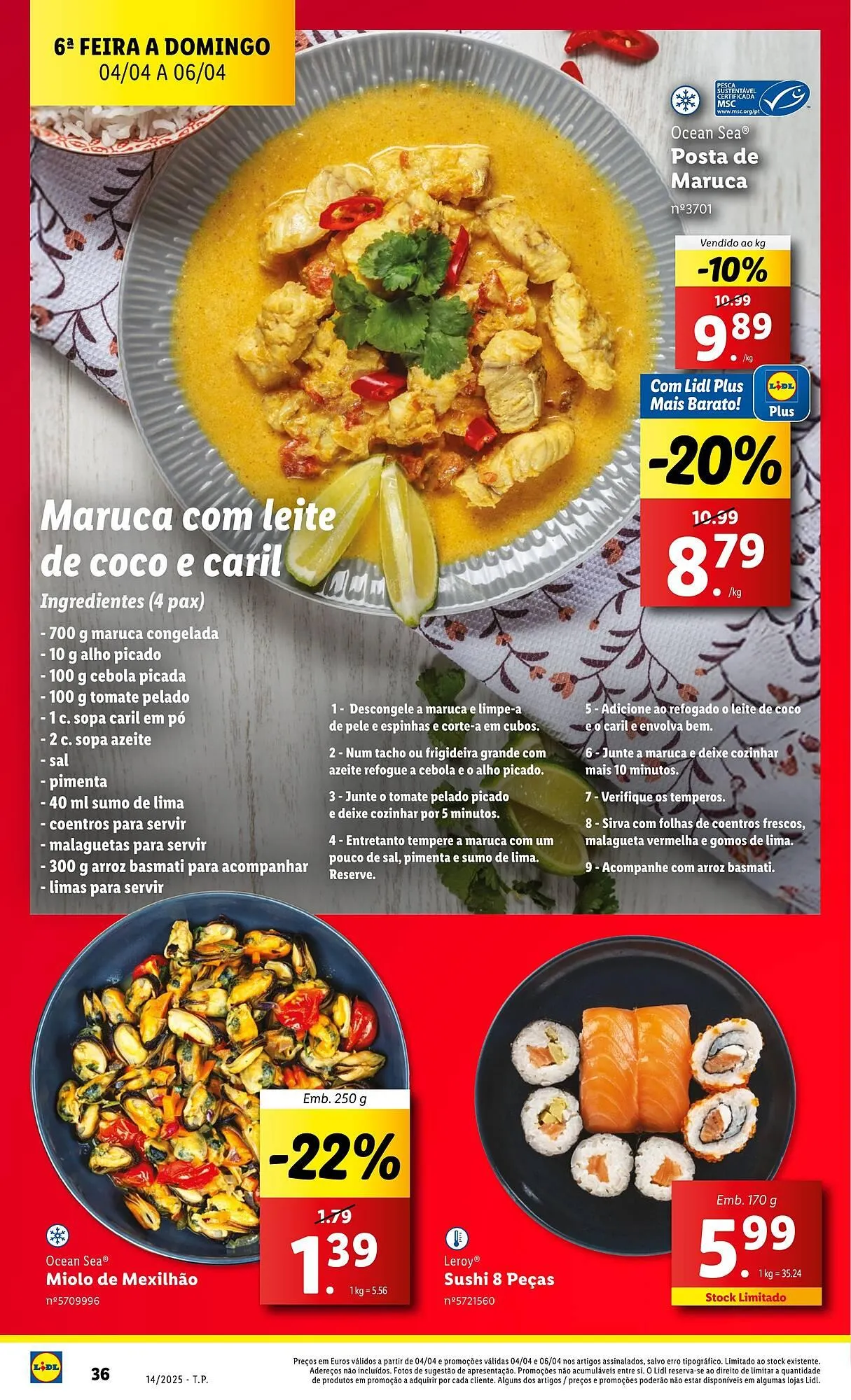 Folheto Folheto Lidl de 31 de março até 6 de abril 2025 - Pagina 36