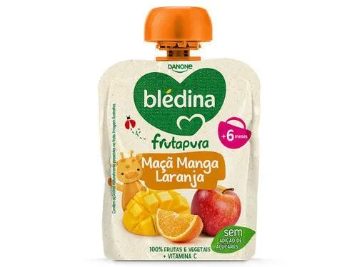saqueta bledina maçãmanga e laranja 85g
