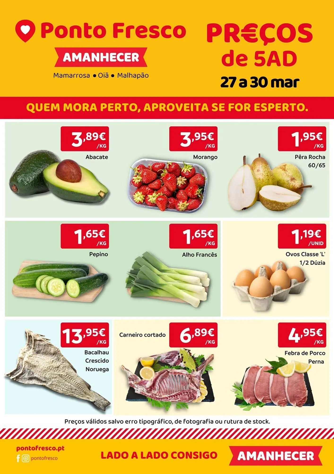 Folheto Folheto Ponto Fresco de 27 de março até 30 de março 2025 - Pagina 1