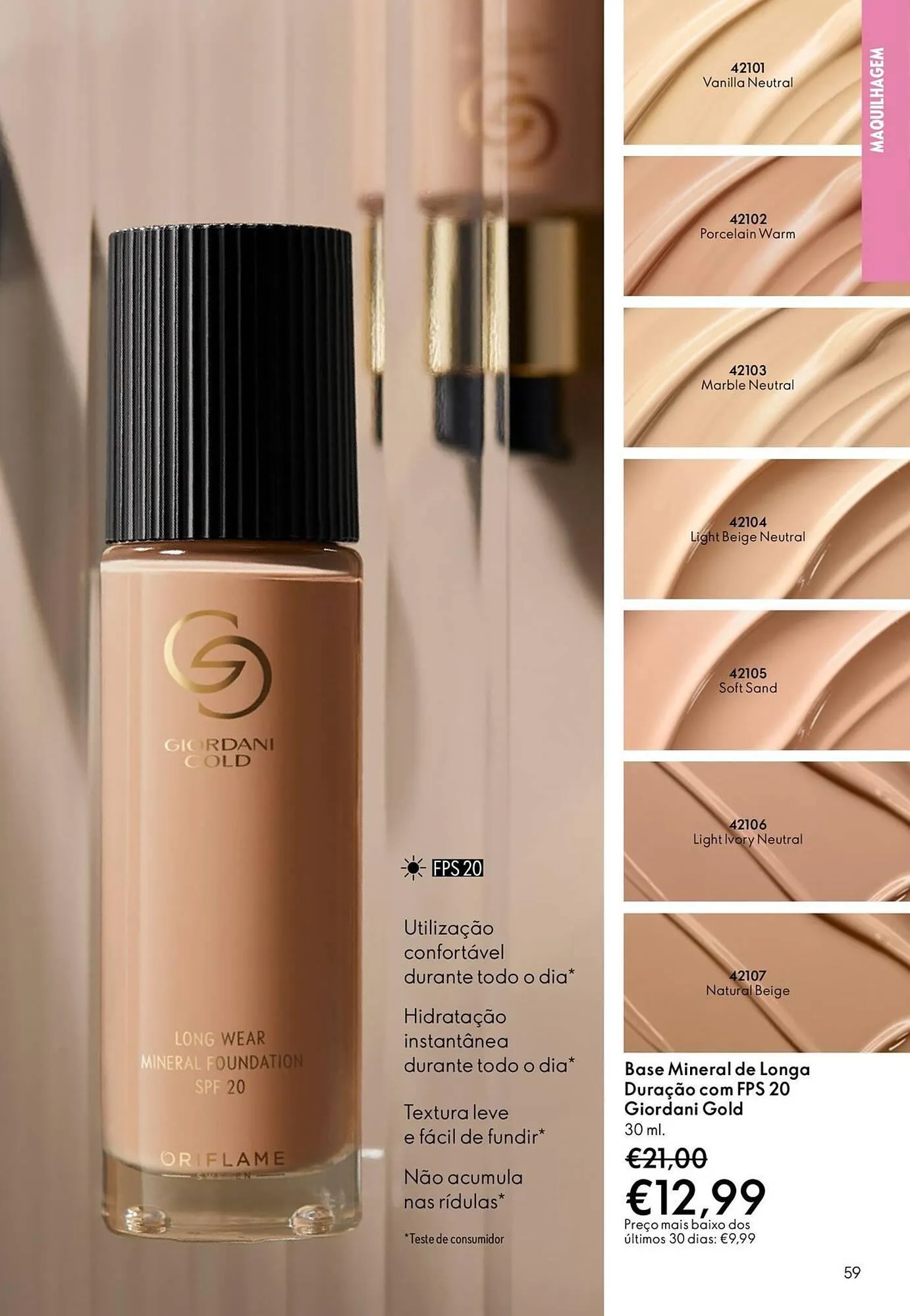 Folheto Catálogo Oriflame de 3 de dezembro até 22 de dezembro 2025 - Pagina 59