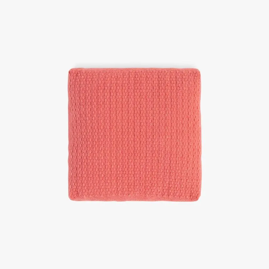 Almofada poliéster vermelho 36x36x10cm BAHIA