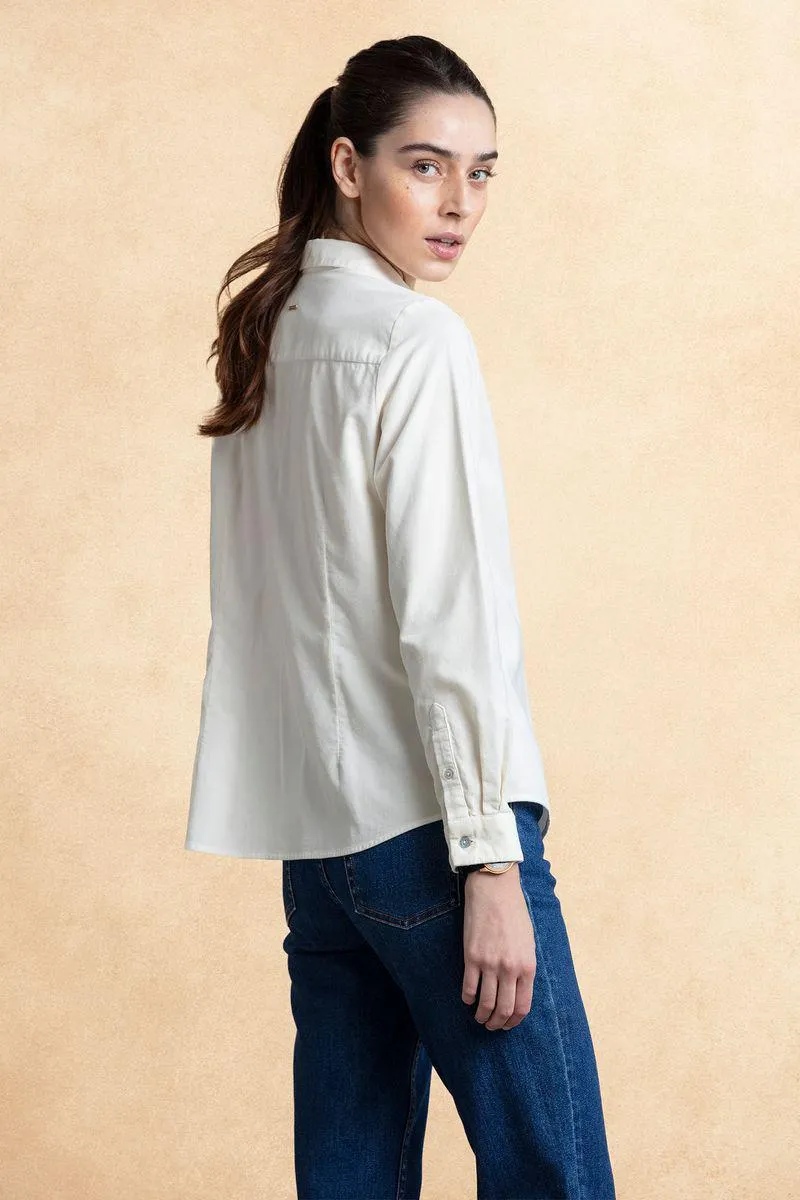 Camisa básica em bombazine