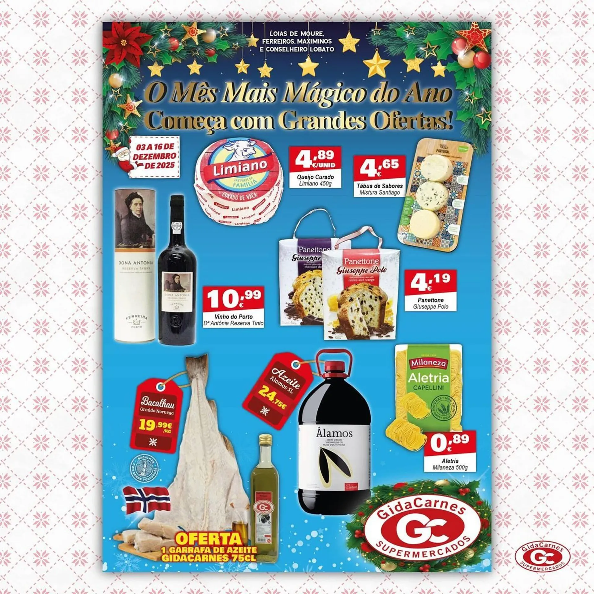 Folheto Folheto GidaCarnes Supermercados de 3 de dezembro até 16 de dezembro 2025 - Pagina 1