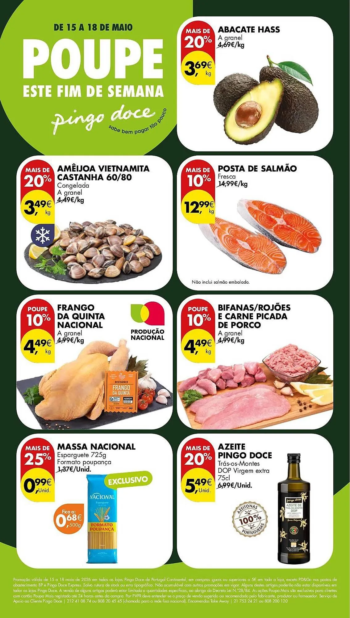 Folheto Folheto Pingo Doce de 15 de maio até 18 de maio 2026 - Pagina 1