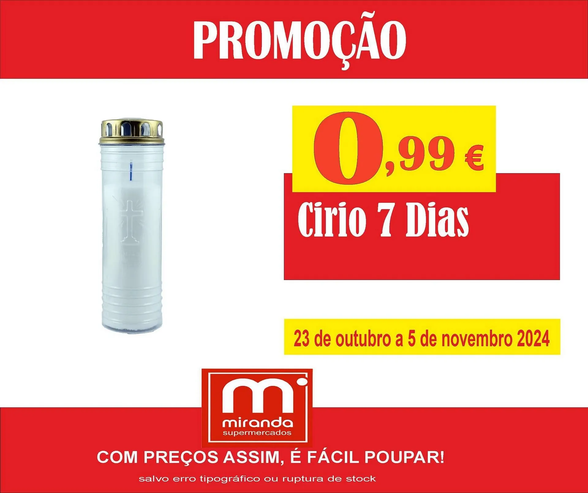 Folheto Folheto Miranda Supermercados de 23 de outubro até 5 de novembro 2024 - Pagina 1