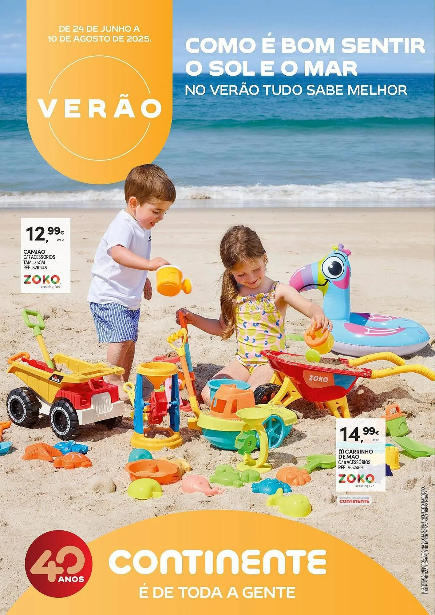 Folheto Folheto Continente de 24 de junho até 10 de agosto 2025 - Pagina 1