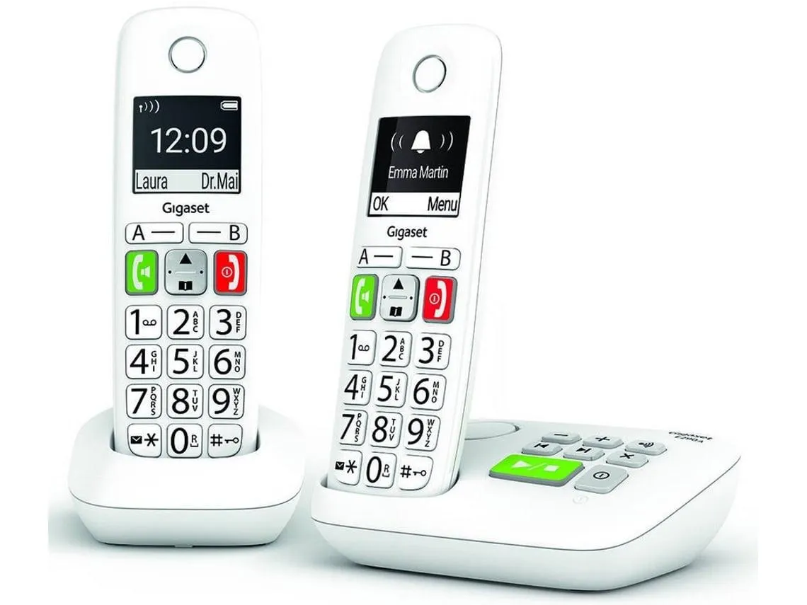 Telefone Fixo GIGASET E290A Duo Dect Branco