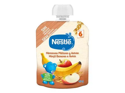 pacotinho fruta nestlé maçãbanana e aveia 90g