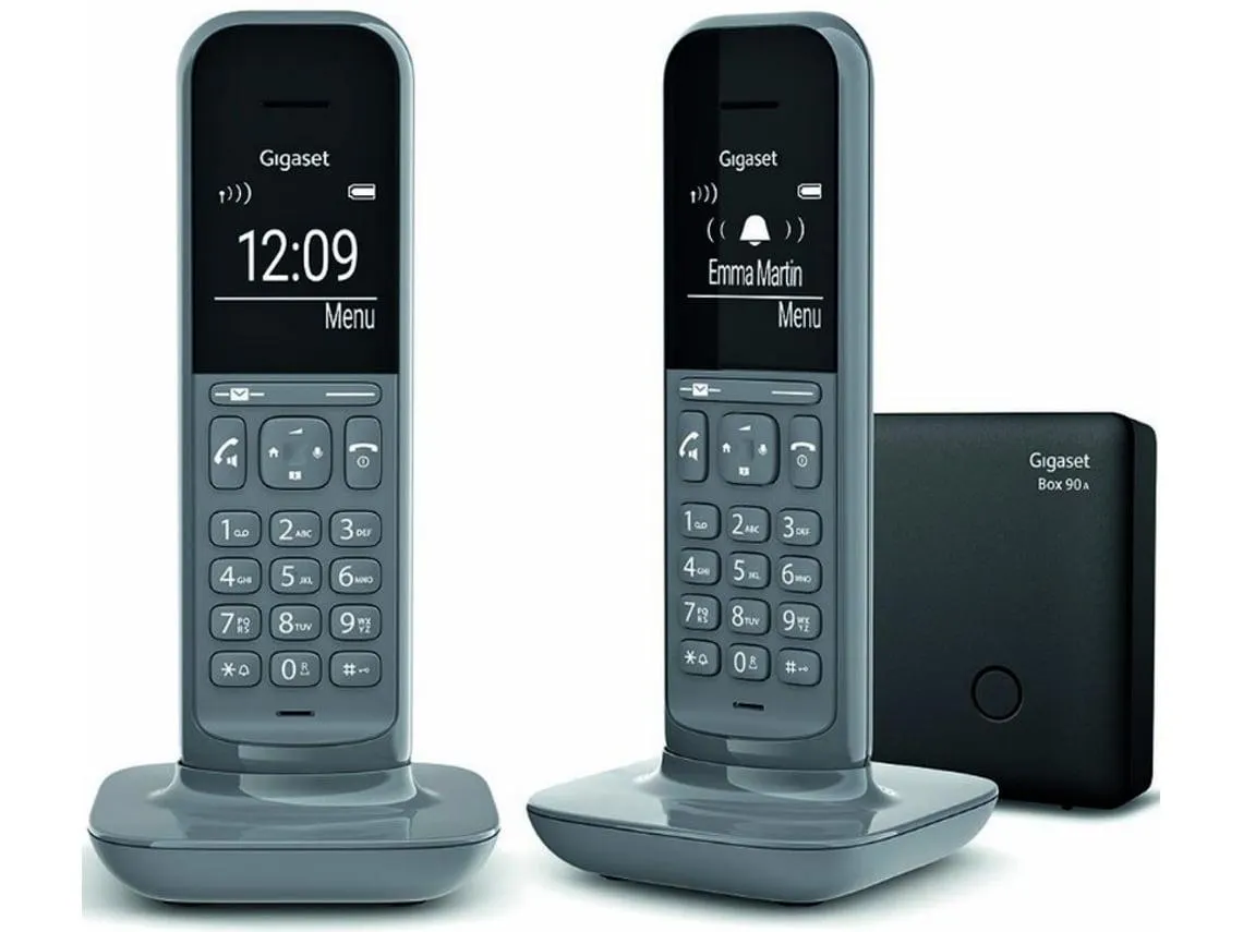 Telefone Fixo GIGASET CL390 Duo Cinzento