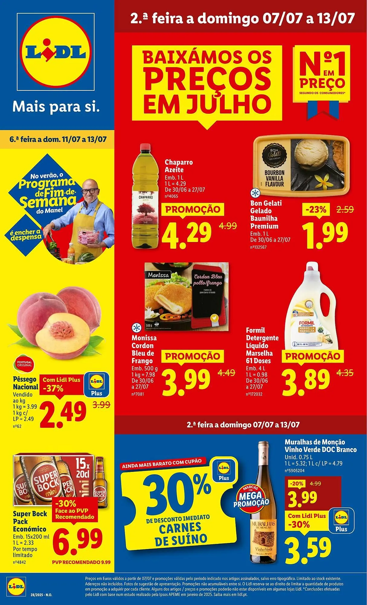 Folheto Folheto Lidl de 7 de julho até 13 de julho 2025 - Pagina 1