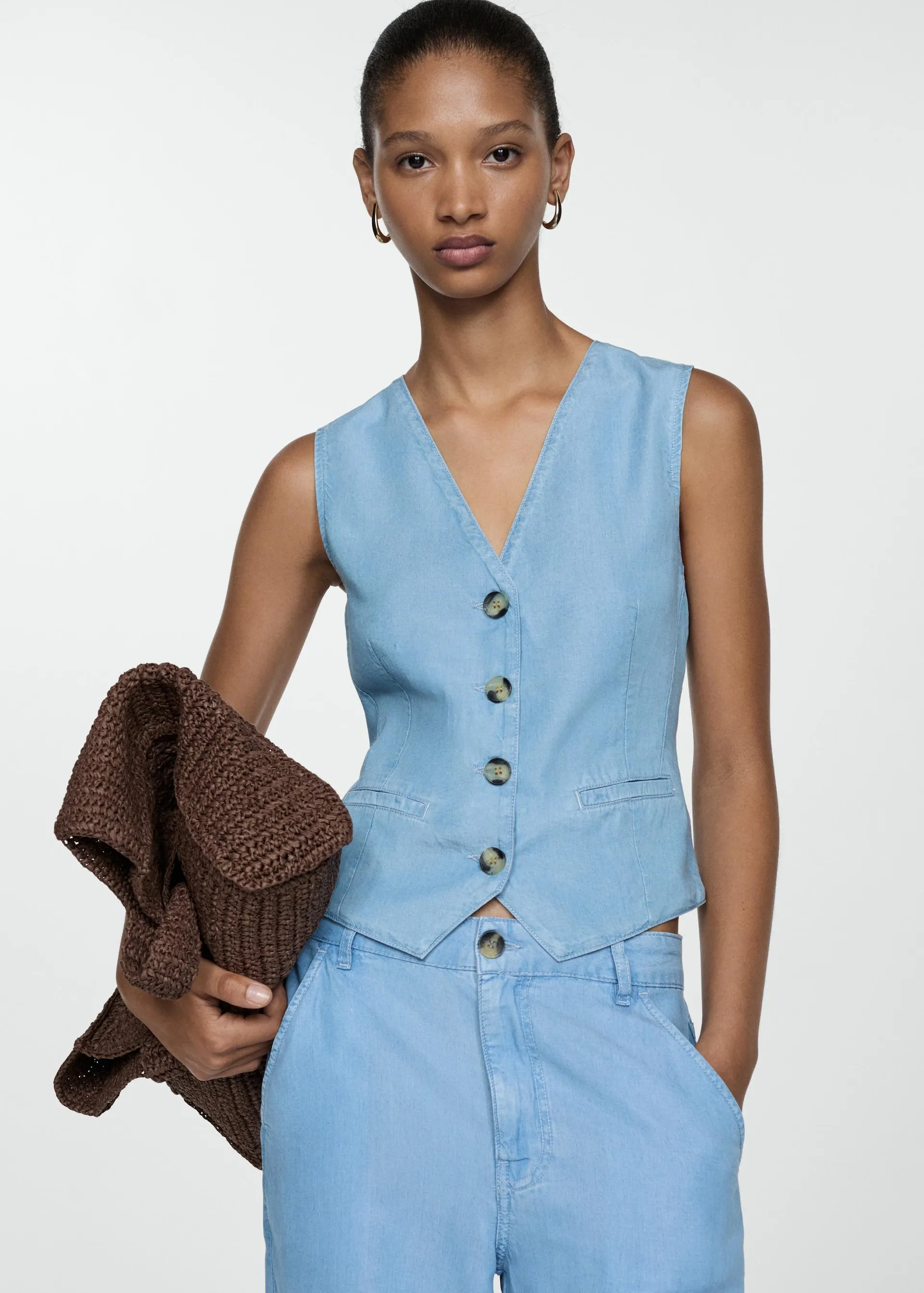 Chaleco 100% lyocell