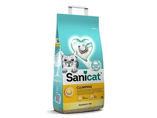 areia para gato sanicat 8l