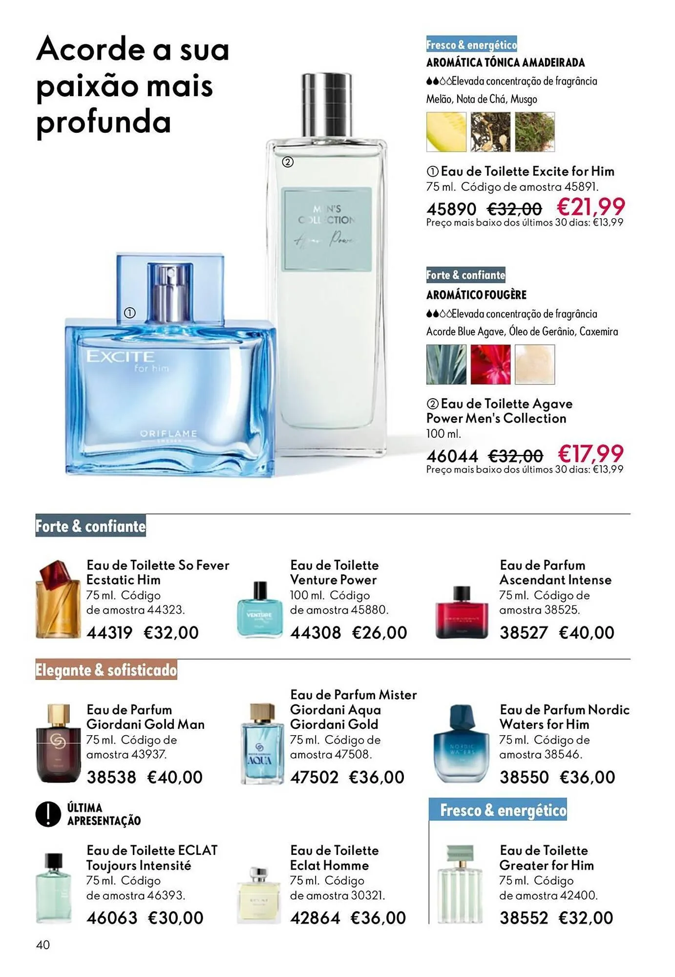 Folheto Catálogo Oriflame de 21 de janeiro até 10 de fevereiro 2026 - Pagina 40