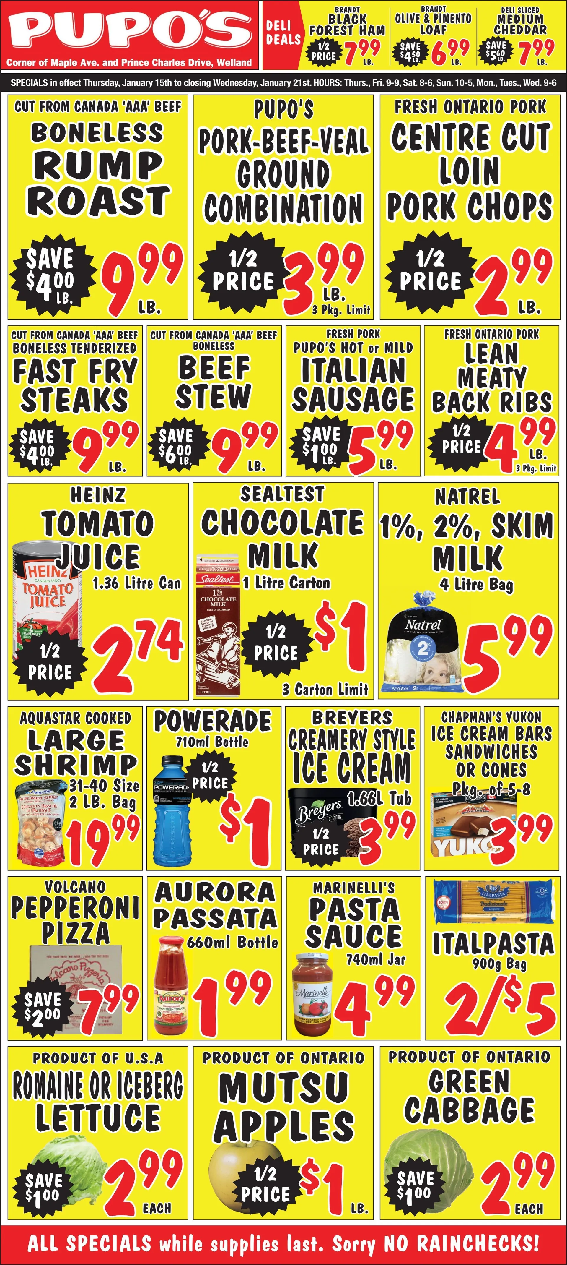 Pupo's Food Market Sales from January 15 to January 21 2026 - flyer page 1