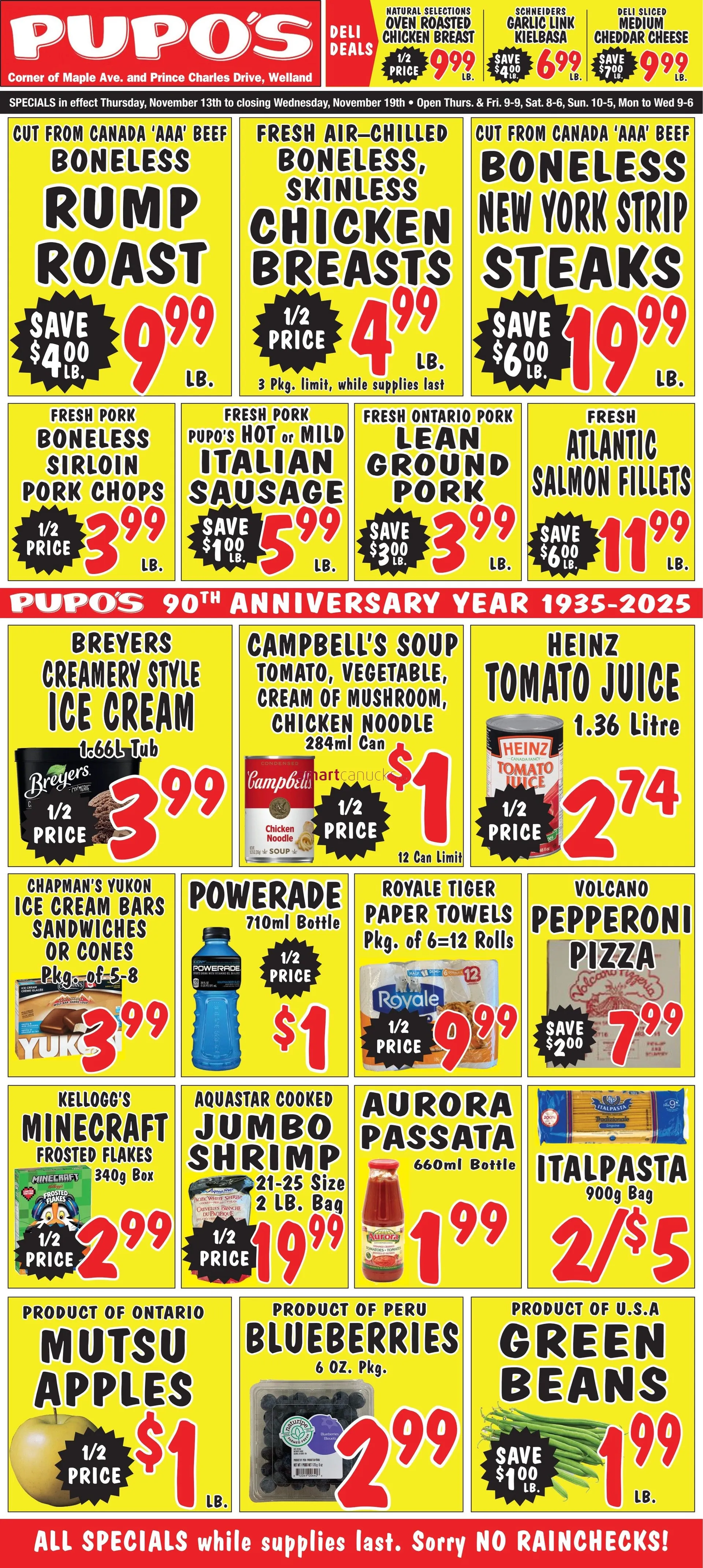 Pupo's Food Market Sales from November 13 to November 19 2025 - flyer page 1