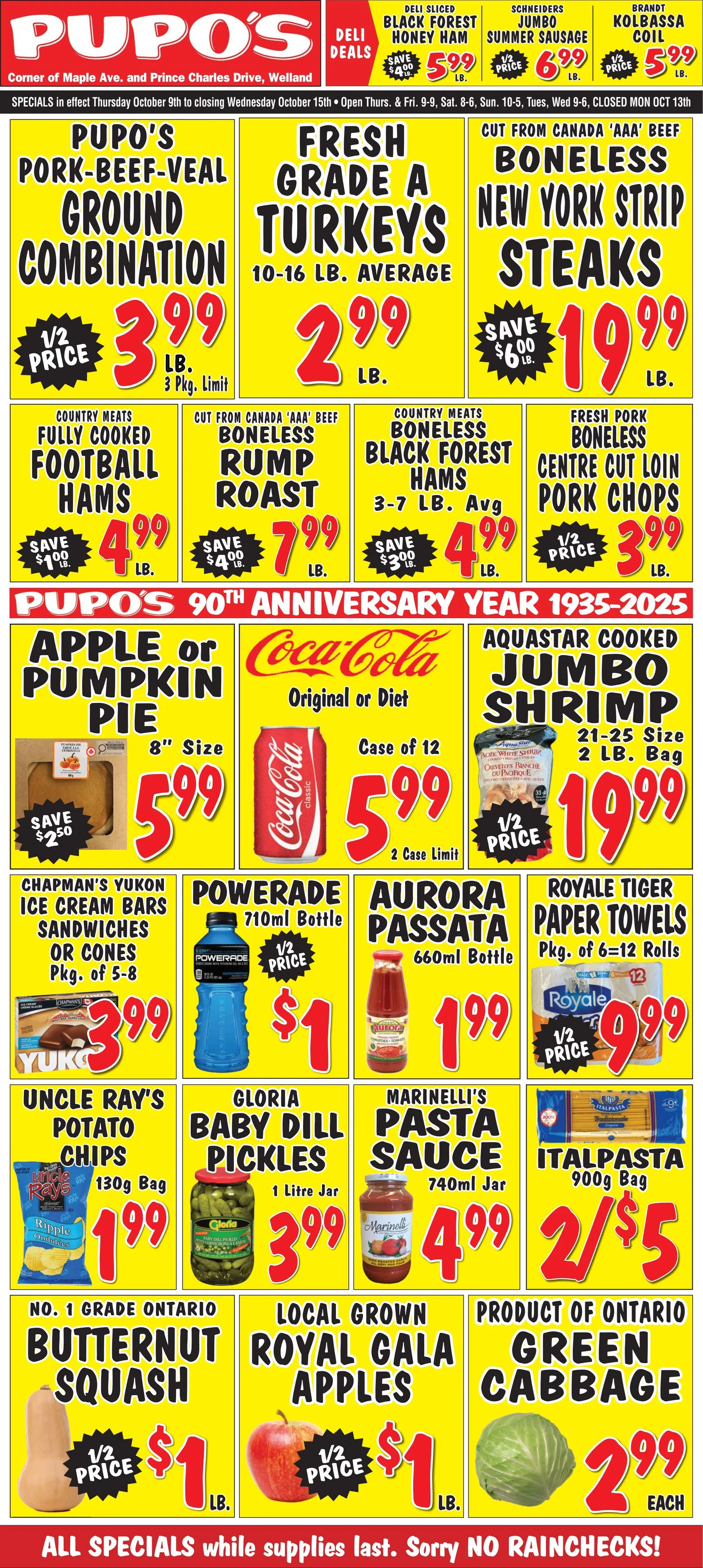 Pupo's Food Market Sales from October 9 to October 15 2025 - flyer page 1