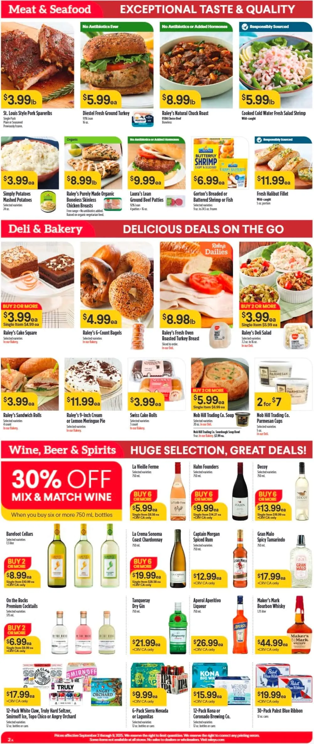 Weekly promotion Raley's weekly ads spanning from September 3 to September 9 2025 - Page 3 for Catalogue 365