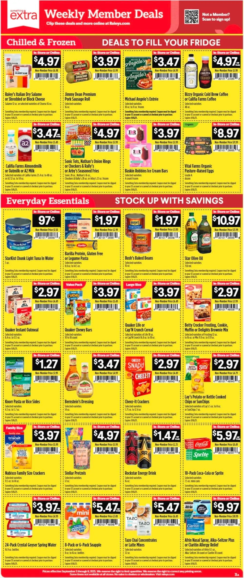 Weekly promotion Raley's weekly ads spanning from September 3 to September 9 2025 - Page 2 for Catalogue 365