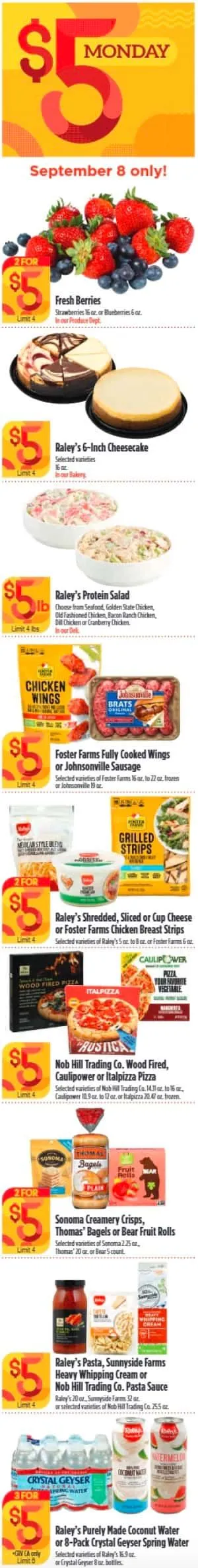 Weekly promotion Raley's weekly ads spanning from September 3 to September 9 2025 - Page 6 for Catalogue 365