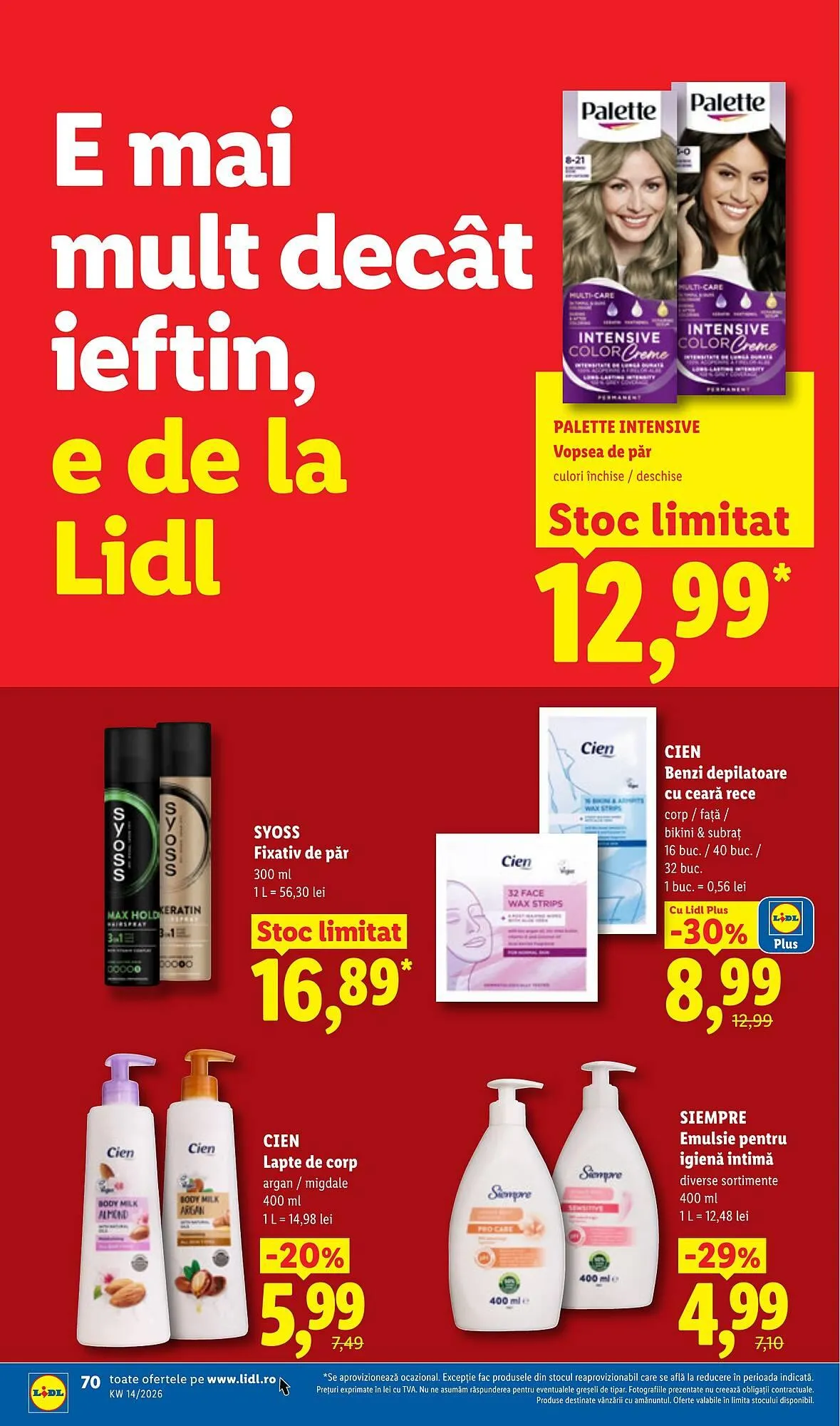 Catalog Catalog Lidl de la 30 martie până la 5 aprilie 2026 - Revista Pagina 70