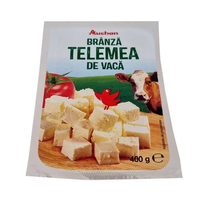 Telemea de vaca Auchan, 400 g