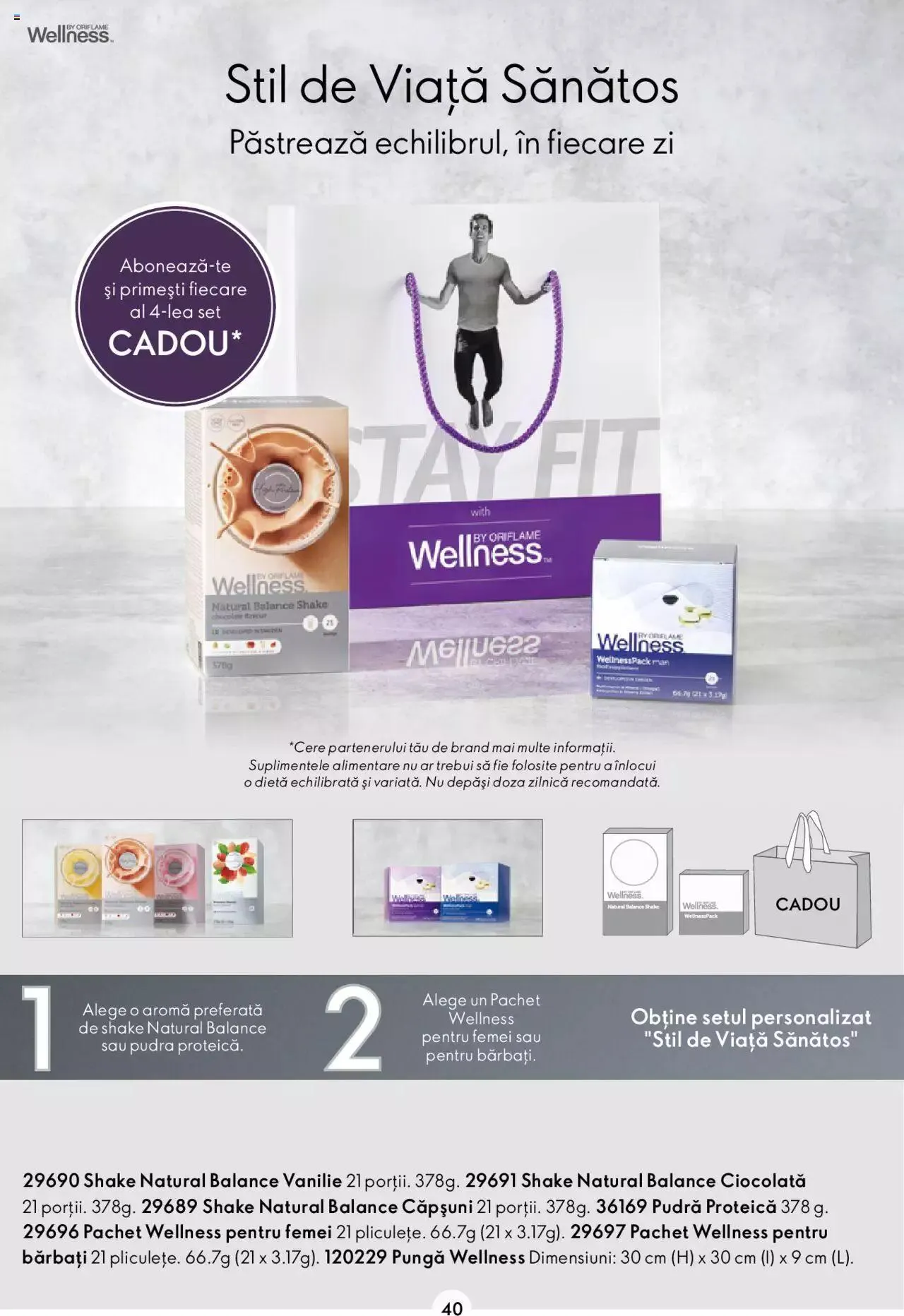 Catalog Oriflame catalog - Wellness de la 3 mai până la 31 decembrie 2023 - Revista Pagina 40