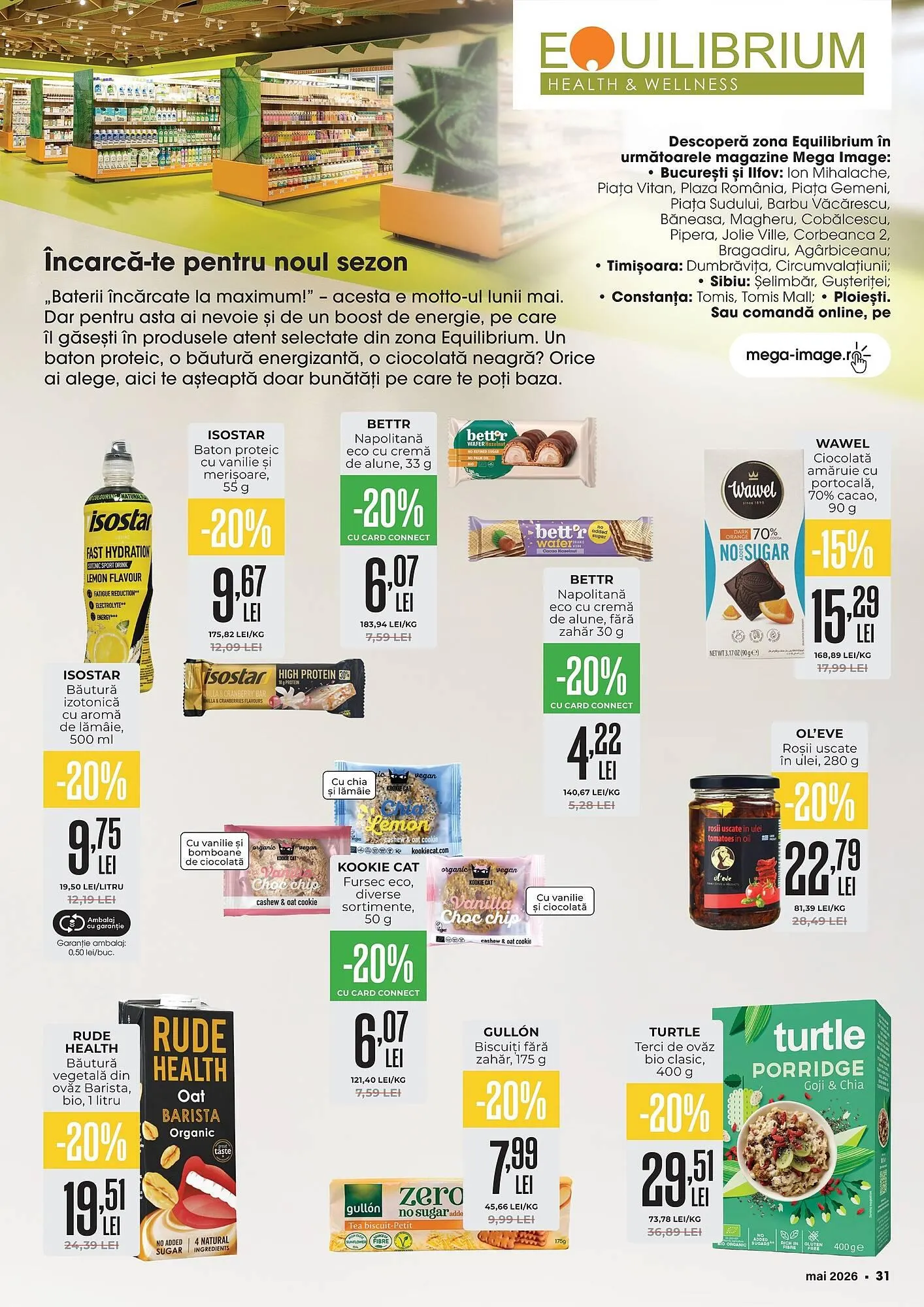 Catalog Catalog Mega Image de la 1 mai până la 31 mai 2026 - Revista Pagina 31