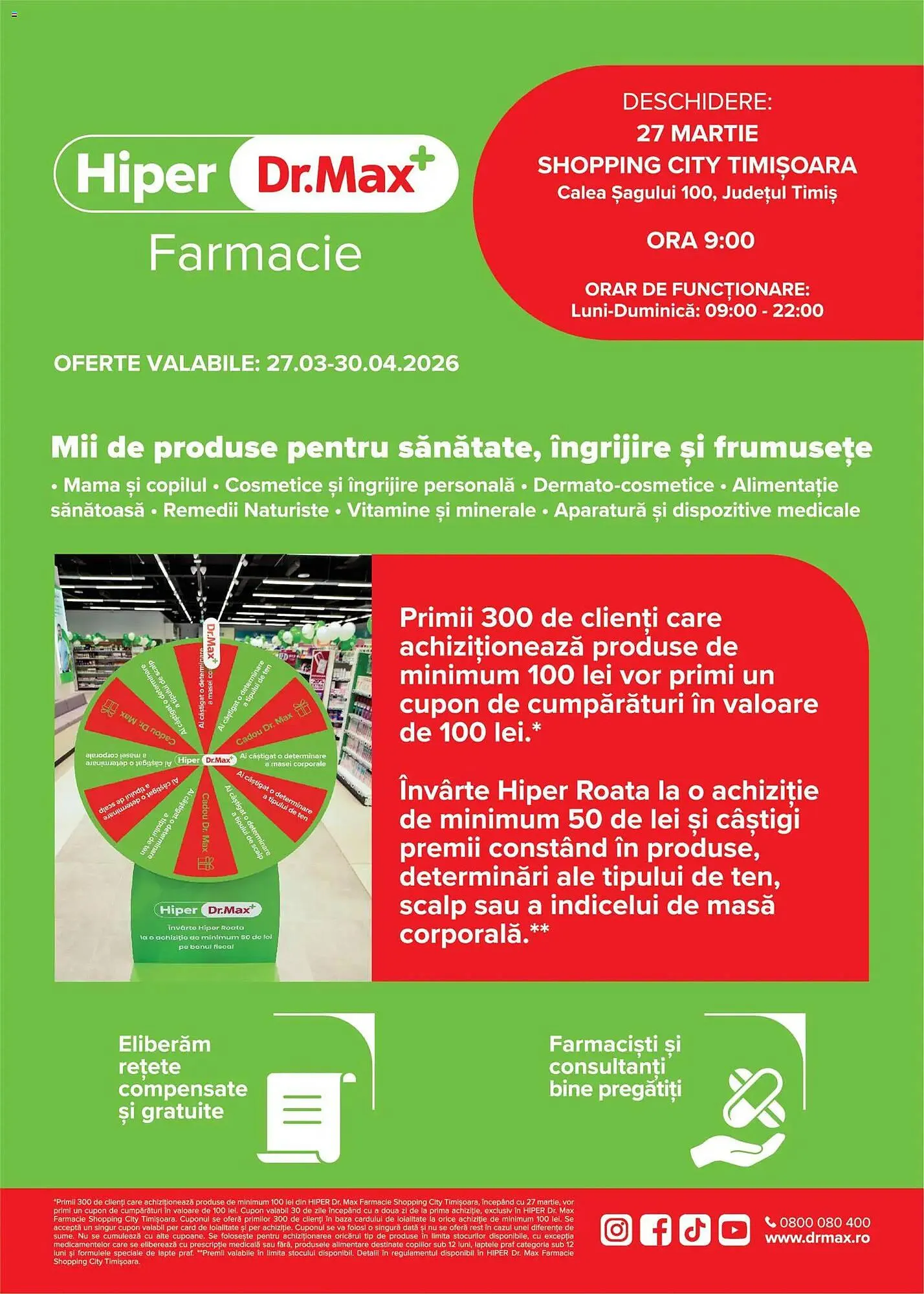 Catalog Catalog Dr.Max de la 26 martie până la 30 aprilie 2026 - Revista Pagina 1