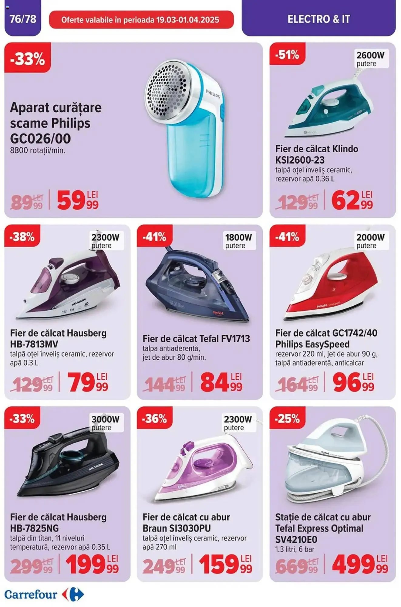 Catalog Catalog Carrefour de la 26 martie până la 1 aprilie 2025 - Revista Pagina 77