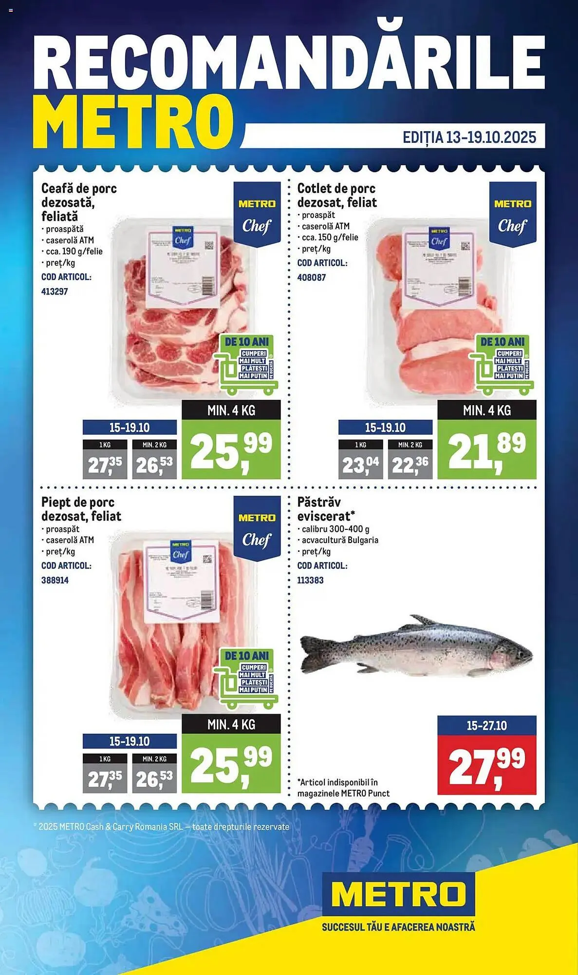 Catalog Catalog Metro de la 12 octombrie până la 19 octombrie 2025 - Revista Pagina 1
