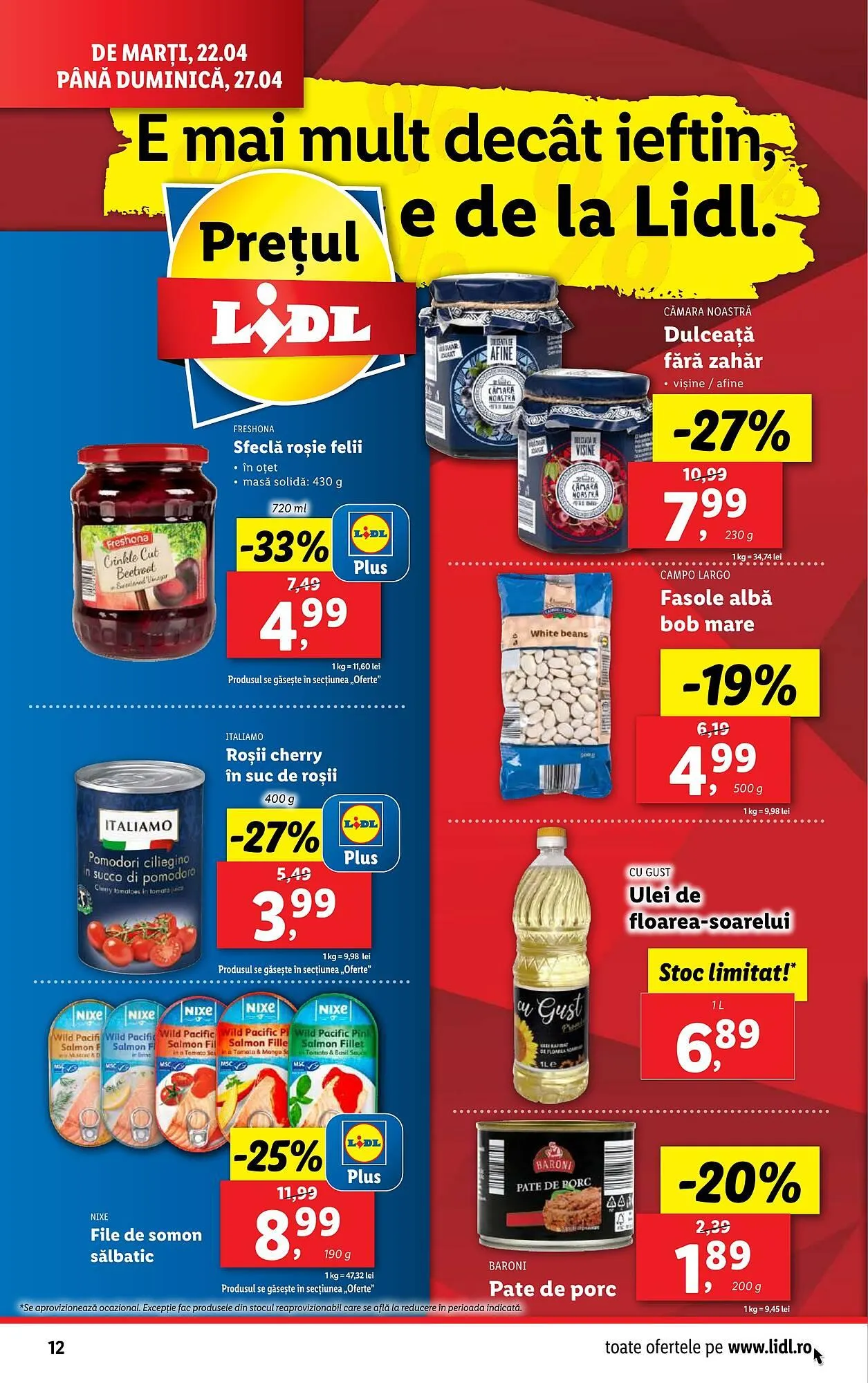 Catalog Catalog Lidl de la 22 aprilie până la 27 aprilie 2025 - Revista Pagina 12