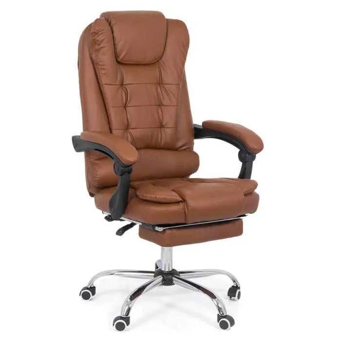 Scaun birou directorial OFF 418, rotativ, imitatie piele, maro, 1C