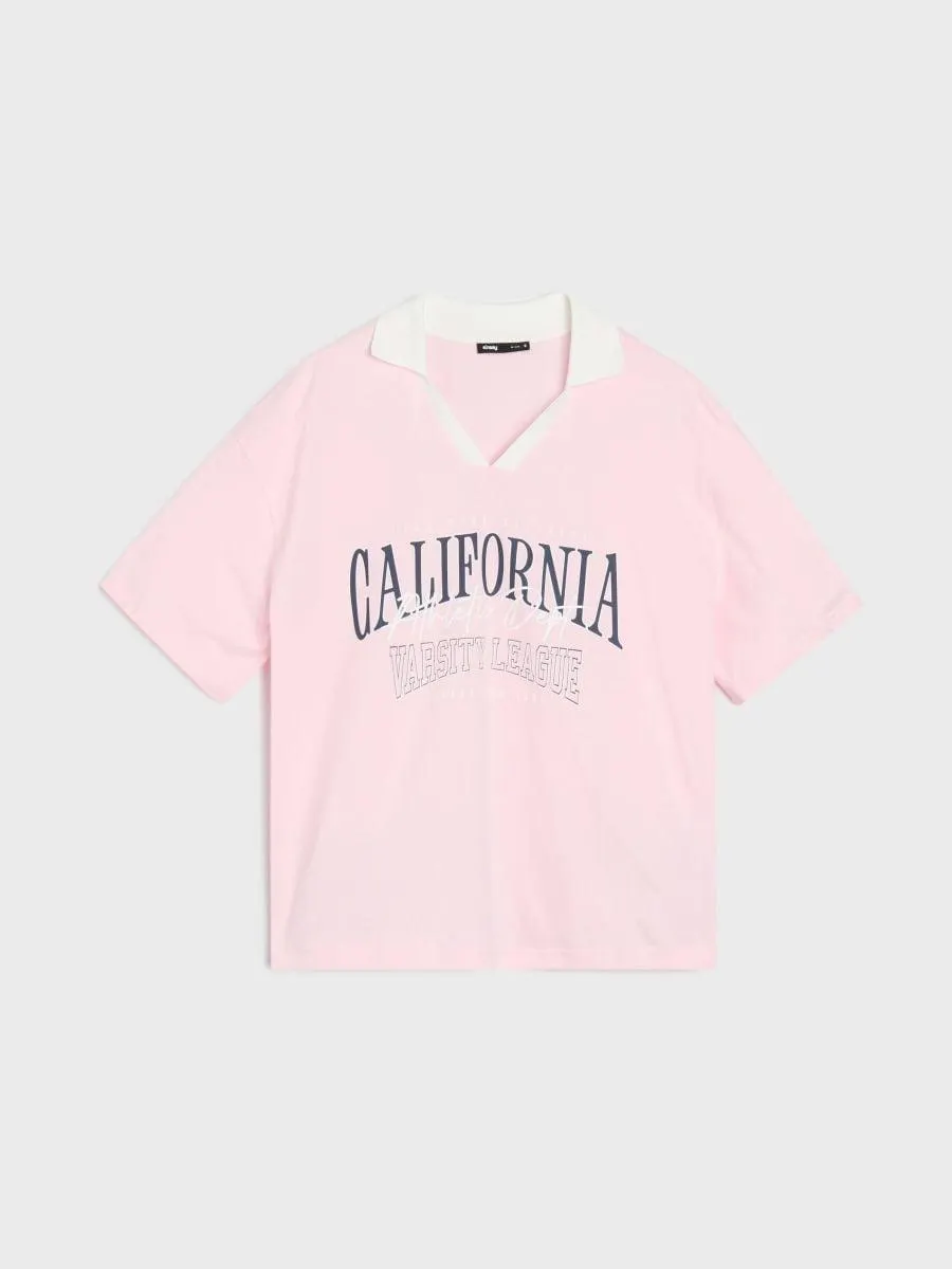 Tricou din bumbac cu inscripție