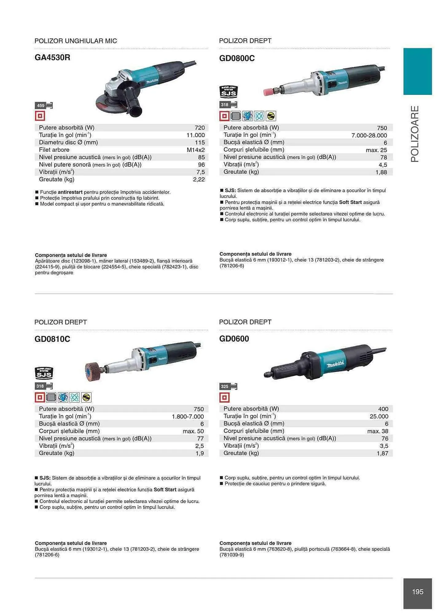 Catalog Makita catalog de la 1 ianuarie până la 31 decembrie 2023 - Revista Pagina 195