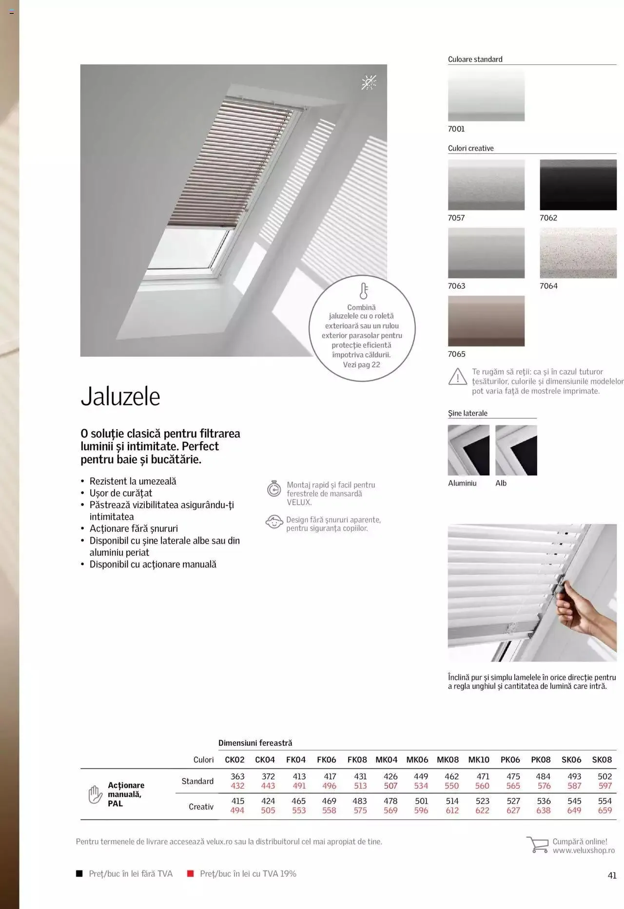 Catalog Velux catalog - Rulouri şi rolete 2022 de la 7 martie până la 31 decembrie 2023 - Revista Pagina 41