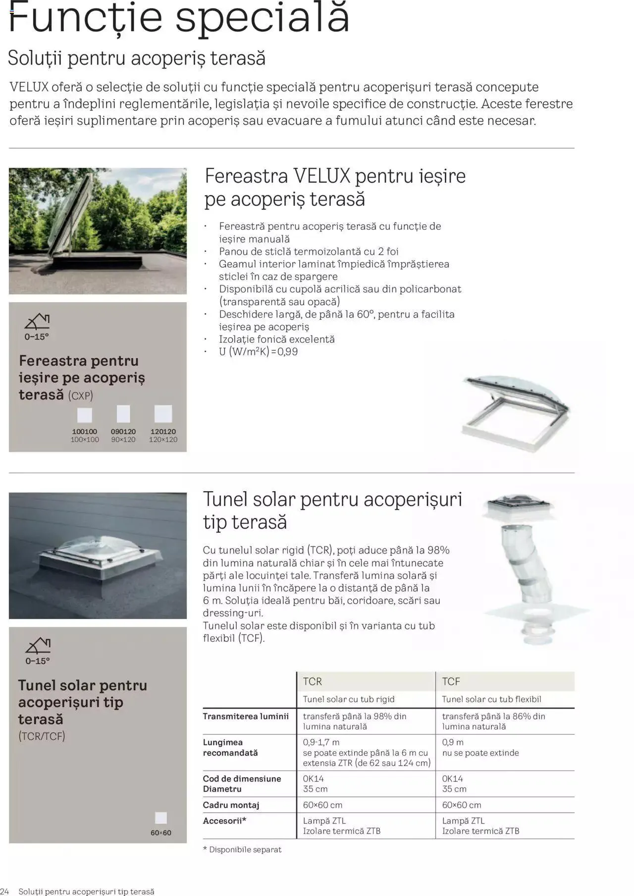 Catalog Velux catalog - Noua Generație De Ferestre Velux Pentru Acoperiș Terasă de la 1 septembrie până la 31 decembrie 2023 - Revista Pagina 24