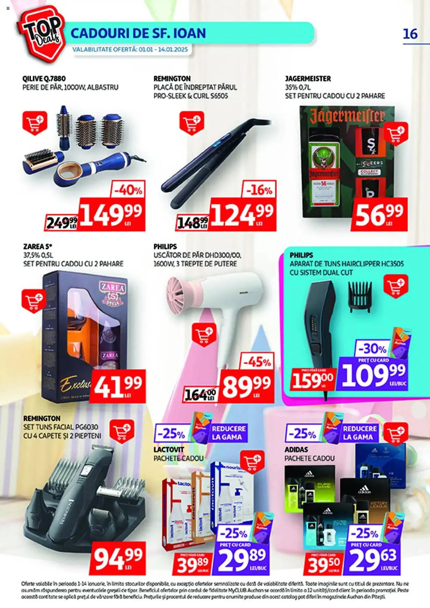 Catalog Catalog Auchan de la 1 ianuarie până la 14 ianuarie 2025 - Revista Pagina 16