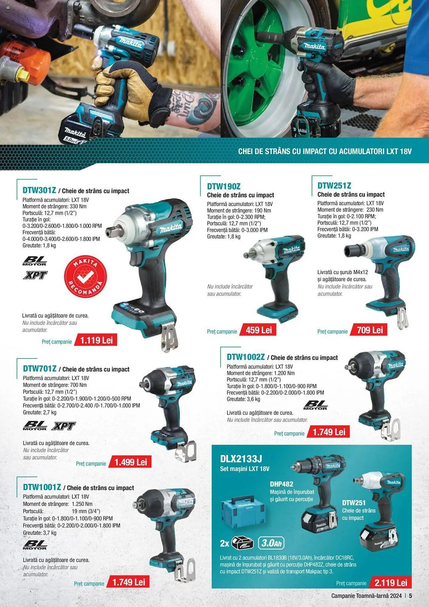 Catalog Catalog Makita de la 1 octombrie până la 20 decembrie 2024 - Revista Pagina 5
