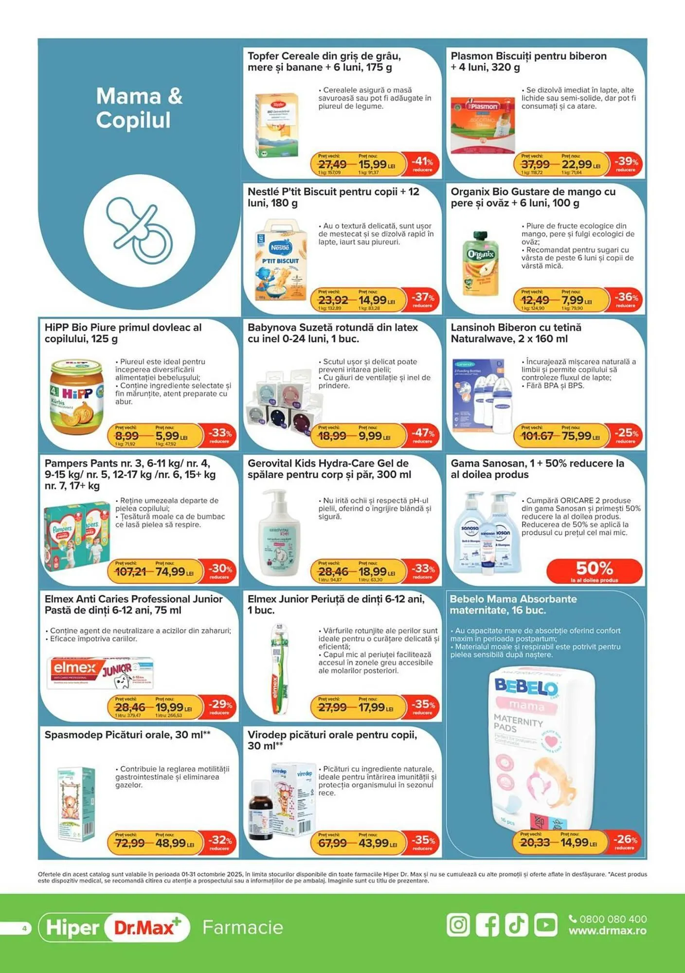 Catalog Catalog Dr.Max de la 1 octombrie până la 31 octombrie 2025 - Revista Pagina 4