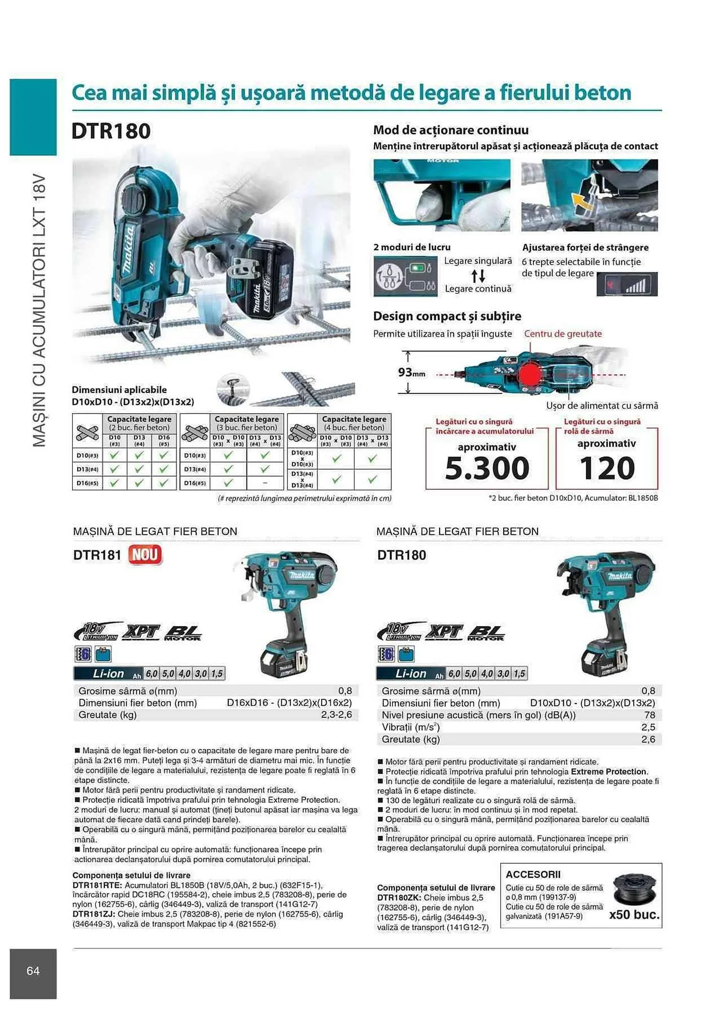 Catalog Makita catalog de la 1 ianuarie până la 31 decembrie 2023 - Revista Pagina 64