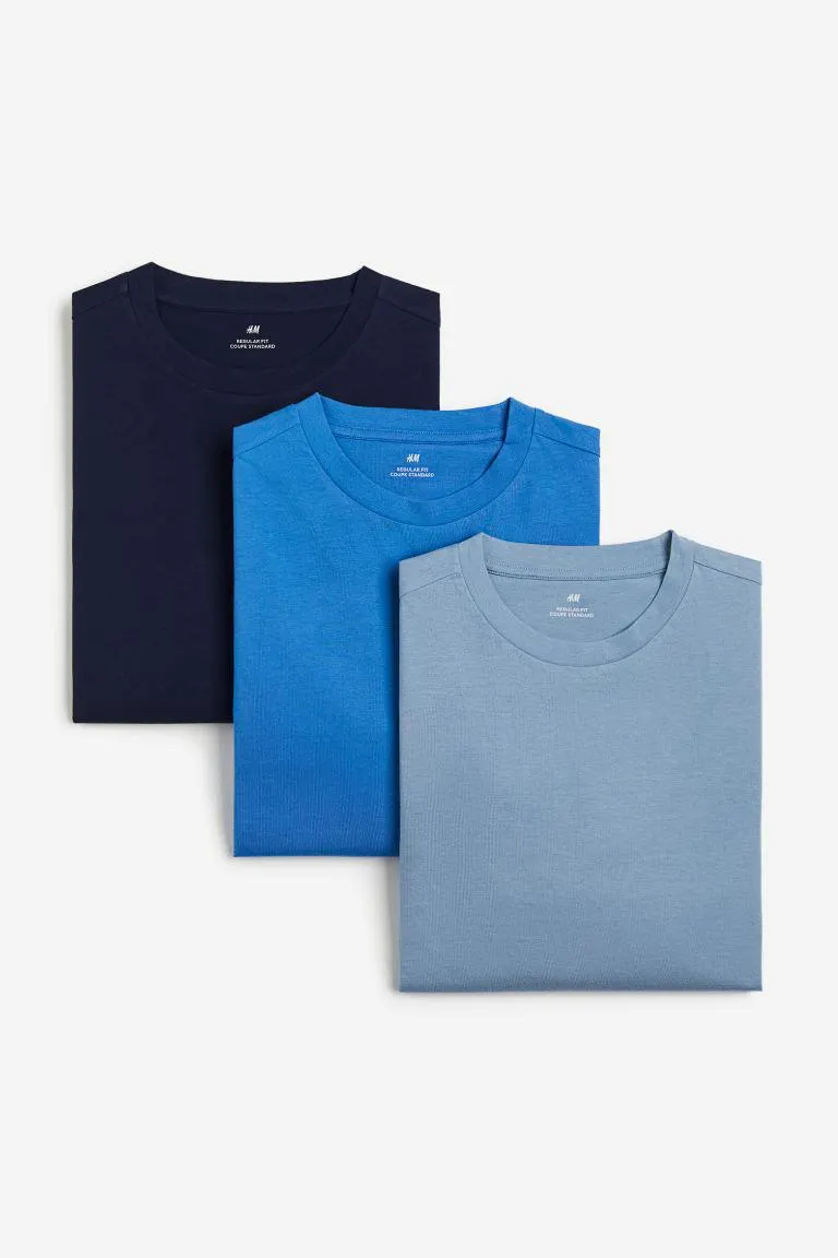 3-pack Regular Fit Jersey tops